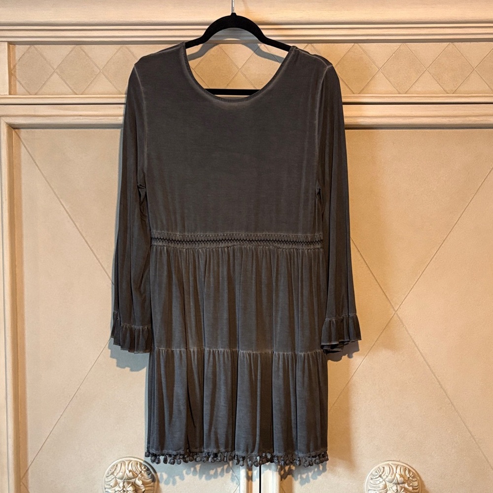 Elegant Gray Mini Dress
